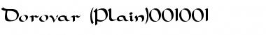 Download Dorovar (Plain) Font Title Preview
