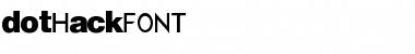 Download dotHack//FONT dotHack//FONT Font Title Preview