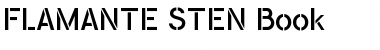 Download FLAMANTE STEN Book Font Title Preview