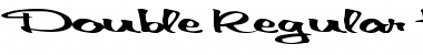 Download Double Regular Font Title Preview