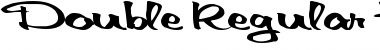 Download Double Regular Font Title Preview