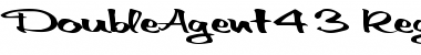 Download DoubleAgent43 Regular Font Title Preview