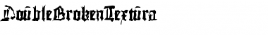 Download DoubleBrokenTextura Regular Font Title Preview