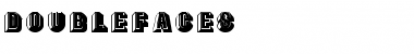 Download DoubleFaces Regular Font Title Preview