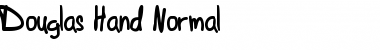 Download Douglas Hand Normal Font Title Preview