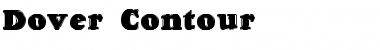 Download Dover Contour Regular Font Title Preview