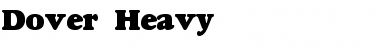 Download Dover Heavy Regular Font Title Preview