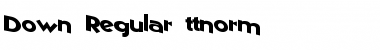 Download Down Regular Font Title Preview