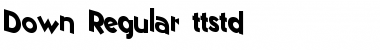Download Down Regular Font Title Preview