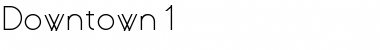 Download Downtown 1 Regular Font Title Preview