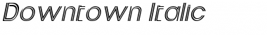 Download Downtown Italic Font Title Preview