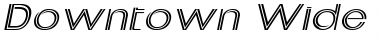 Download Downtown Wide Italic Font Title Preview