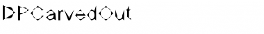Download DPCarvedOut Regular Font Title Preview