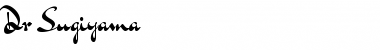 Download Dr Sugiyama Regular Font Title Preview