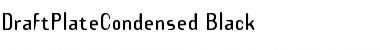 Download DraftPlateCondensed Black Font Title Preview