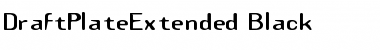Download DraftPlateExtended Black Font Title Preview
