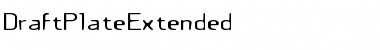 Download DraftPlateExtended Regular Font Title Preview