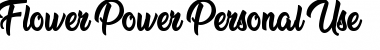 Download Flower Power Personal Use Regular Font Title Preview