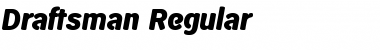 Download Draftsman Regular Font Title Preview