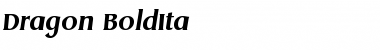 Download Dragon-BoldIta Regular Font Title Preview