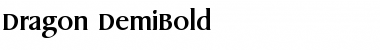 Download Dragon-DemiBold Regular Font Title Preview