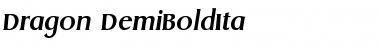 Download Dragon-DemiBoldIta Regular Font Title Preview