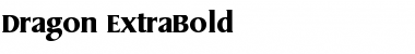 Download Dragon-ExtraBold Regular Font Title Preview