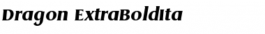 Download Dragon-ExtraBoldIta Regular Font Title Preview