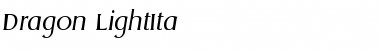Download Dragon-LightIta Regular Font Title Preview