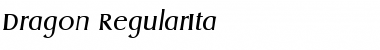 Download Dragon-RegularIta Regular Font Title Preview