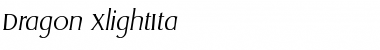 Download Dragon-XlightIta Regular Font Title Preview