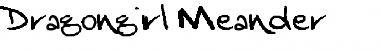 Download Dragongirl Meander Boggled Font Title Preview