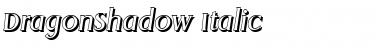 Download DragonShadow Italic Font Title Preview