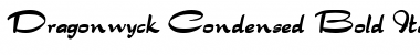 Download DragonwyckCondensed Bold Italic Font Title Preview