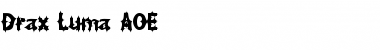 Download Drax Luma AOE Regular Font Title Preview