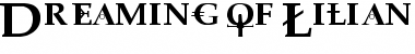 Download Dreaming of Lilian Regular Font Title Preview