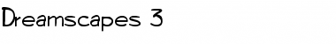 Download Dreamscapes 3 Regular Font Title Preview