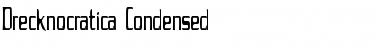 Download Drecknocratica Condensed Regular Font Title Preview