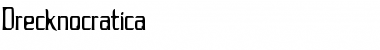 Download Drecknocratica Regular Font Title Preview