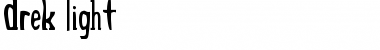 Download Drek Light Font Title Preview