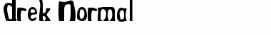 Download Drek Normal Font Title Preview