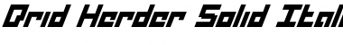 Download Drid Herder Solid Italic Solid Italic Font Title Preview