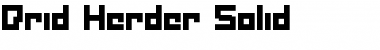 Download Drid Herder Solid Solid Font Title Preview