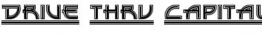 Download Drive Thru Capital Regular Font Title Preview