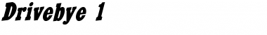 Download Drivebye 1 Italic Font Title Preview