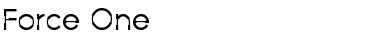 Download Force One Regular Font Title Preview