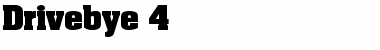 Download Drivebye 4 Regular Font Title Preview