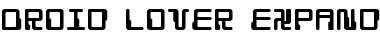 Download Droid Lover Expanded Expanded Font Title Preview