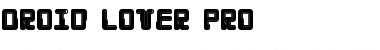 Download Droid Lover Pro Regular Font Title Preview