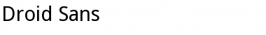 Download Droid Sans Regular Font Title Preview